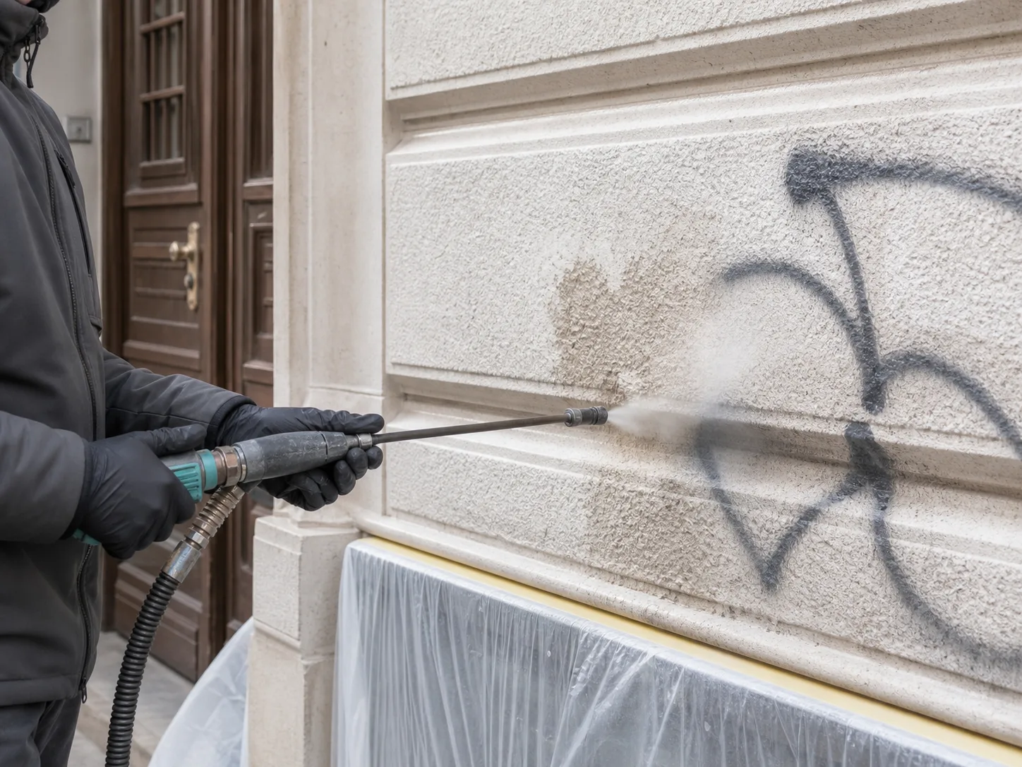 Graffiti an der Hauswand: Was tun?